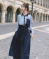 Two-Tone Pocket Shirt Dress